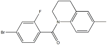 1-[(4-bromo-2-fluorophenyl)carbonyl]-6-methyl-1,2,3,4-tetrahydroquinoline