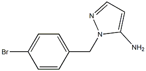 1-[(4-bromophenyl)methyl]-1H-pyrazol-5-amine 化学構造式