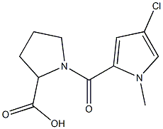 1-[(4-chloro-1-methyl-1H-pyrrol-2-yl)carbonyl]pyrrolidine-2-carboxylic acid
