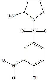  1-[(4-chloro-3-nitrobenzene)sulfonyl]pyrrolidin-2-amine