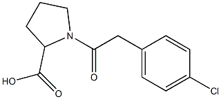  1-[(4-chlorophenyl)acetyl]pyrrolidine-2-carboxylic acid