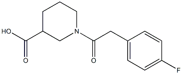 1-[(4-fluorophenyl)acetyl]piperidine-3-carboxylic acid