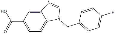 1-[(4-fluorophenyl)methyl]-1H-1,3-benzodiazole-5-carboxylic acid