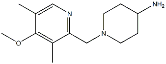 1-[(4-methoxy-3,5-dimethylpyridin-2-yl)methyl]piperidin-4-amine Structure