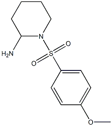 1-[(4-methoxybenzene)sulfonyl]piperidin-2-amine Structure