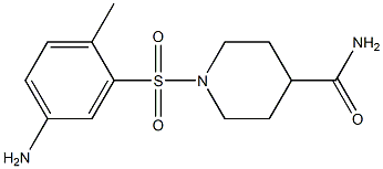 1-[(5-amino-2-methylbenzene)sulfonyl]piperidine-4-carboxamide 结构式