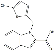 1-[(5-chlorothiophen-2-yl)methyl]-1H-indole-2-carboxylic acid|