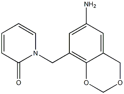 1-[(6-amino-2,4-dihydro-1,3-benzodioxin-8-yl)methyl]-1,2-dihydropyridin-2-one