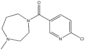 1-[(6-chloropyridin-3-yl)carbonyl]-4-methyl-1,4-diazepane,,结构式