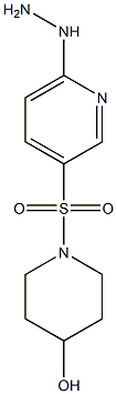 1-[(6-hydrazinylpyridine-3-)sulfonyl]piperidin-4-ol Structure