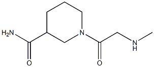 1-[(methylamino)acetyl]piperidine-3-carboxamide Structure