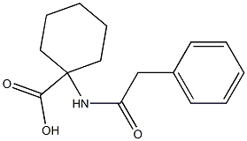 1-[(phenylacetyl)amino]cyclohexanecarboxylic acid,,结构式