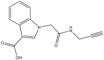 1-[(prop-2-yn-1-ylcarbamoyl)methyl]-1H-indole-3-carboxylic acid