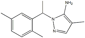 1-[1-(2,5-dimethylphenyl)ethyl]-4-methyl-1H-pyrazol-5-amine|