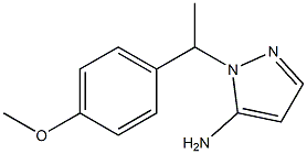 1-[1-(4-methoxyphenyl)ethyl]-1H-pyrazol-5-amine,,结构式