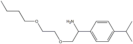 1-[1-amino-2-(2-butoxyethoxy)ethyl]-4-(propan-2-yl)benzene