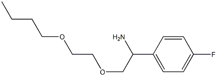 1-[1-amino-2-(2-butoxyethoxy)ethyl]-4-fluorobenzene Structure