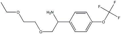 1-[1-amino-2-(2-ethoxyethoxy)ethyl]-4-(trifluoromethoxy)benzene Structure
