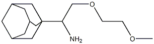 1-[1-amino-2-(2-methoxyethoxy)ethyl]adamantane Struktur