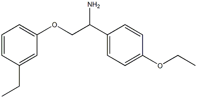  1-[1-amino-2-(3-ethylphenoxy)ethyl]-4-ethoxybenzene