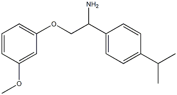 1-[1-amino-2-(3-methoxyphenoxy)ethyl]-4-(propan-2-yl)benzene Structure