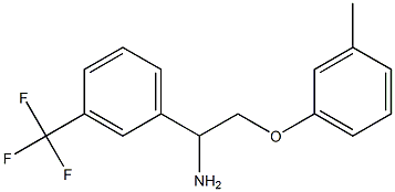 1-[1-amino-2-(3-methylphenoxy)ethyl]-3-(trifluoromethyl)benzene Structure