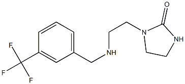 1-[2-({[3-(trifluoromethyl)phenyl]methyl}amino)ethyl]imidazolidin-2-one,,结构式