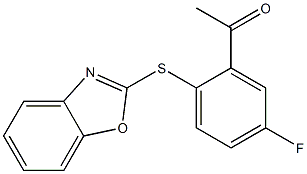 1-[2-(1,3-benzoxazol-2-ylsulfanyl)-5-fluorophenyl]ethan-1-one