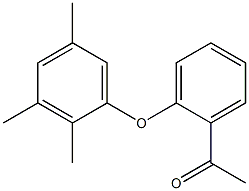 1-[2-(2,3,5-trimethylphenoxy)phenyl]ethan-1-one,,结构式