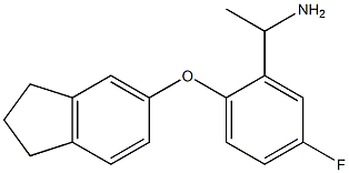 1-[2-(2,3-dihydro-1H-inden-5-yloxy)-5-fluorophenyl]ethan-1-amine