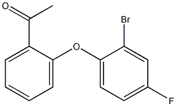 1-[2-(2-bromo-4-fluorophenoxy)phenyl]ethan-1-one 结构式