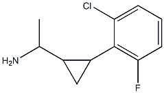 1-[2-(2-chloro-6-fluorophenyl)cyclopropyl]ethan-1-amine|
