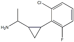 1-[2-(2-chloro-6-fluorophenyl)cyclopropyl]ethan-1-amine,,结构式