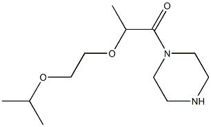 1-[2-(2-isopropoxyethoxy)propanoyl]piperazine Structure