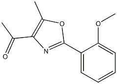 1-[2-(2-methoxyphenyl)-5-methyl-1,3-oxazol-4-yl]ethan-1-one 结构式
