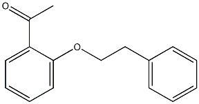 1-[2-(2-phenylethoxy)phenyl]ethan-1-one 化学構造式