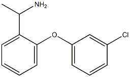 1-[2-(3-chlorophenoxy)phenyl]ethan-1-amine 结构式