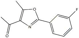 1-[2-(3-fluorophenyl)-5-methyl-1,3-oxazol-4-yl]ethan-1-one Structure