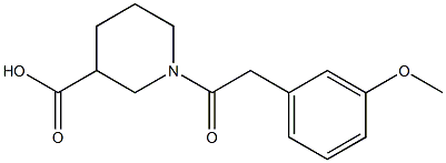 1-[2-(3-methoxyphenyl)acetyl]piperidine-3-carboxylic acid Structure