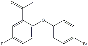 1-[2-(4-bromophenoxy)-5-fluorophenyl]ethan-1-one Structure