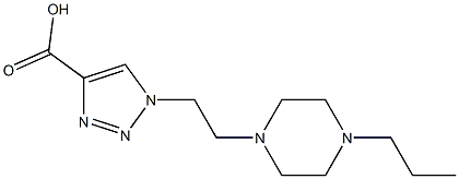 1-[2-(4-propylpiperazin-1-yl)ethyl]-1H-1,2,3-triazole-4-carboxylic acid