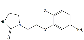 1-[2-(5-amino-2-methoxyphenoxy)ethyl]imidazolidin-2-one Structure