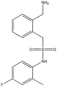 1-[2-(aminomethyl)phenyl]-N-(4-fluoro-2-methylphenyl)methanesulfonamide Structure