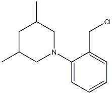 1-[2-(chloromethyl)phenyl]-3,5-dimethylpiperidine Structure