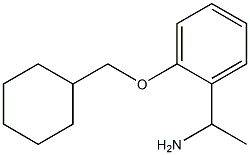 1-[2-(cyclohexylmethoxy)phenyl]ethan-1-amine,,结构式