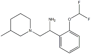 1-[2-(difluoromethoxy)phenyl]-2-(3-methylpiperidin-1-yl)ethanamine|