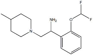 1-[2-(difluoromethoxy)phenyl]-2-(4-methylpiperidin-1-yl)ethanamine|