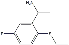 1-[2-(ethylsulfanyl)-5-fluorophenyl]ethan-1-amine Structure