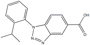 1-[2-(propan-2-yl)phenyl]-1H-1,2,3-benzotriazole-5-carboxylic acid Structure