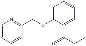 1-[2-(pyridin-2-ylmethoxy)phenyl]propan-1-one Struktur